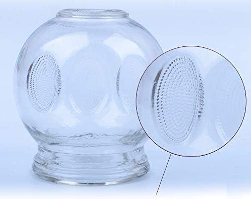 4beauty Therapy 4beauty Therapy Massage Cupping Cup Therapy set | 16 Glass Cups for Acupuncture Cupping Sets Chinese Medical Magnetic Acupuncture Vacuum Cupping Set Professional Cupping Kit