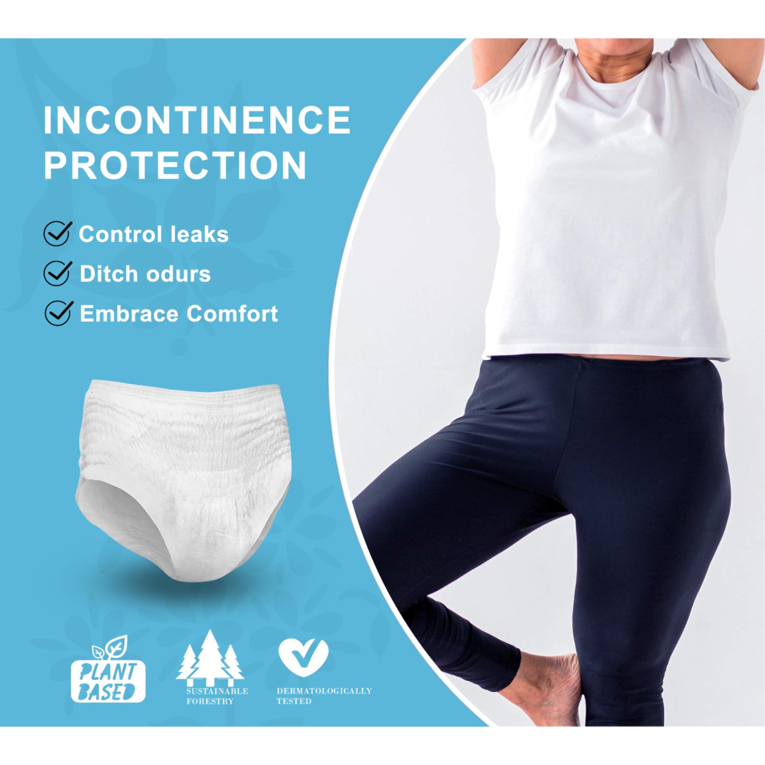 Sizi Disposable Period Panties for Sanitary Protection for Women, Day and Overnight Panties for Regular Flow Up to 12 Hours Protection, Sanitary Pads Pant Style (Medium, 8)