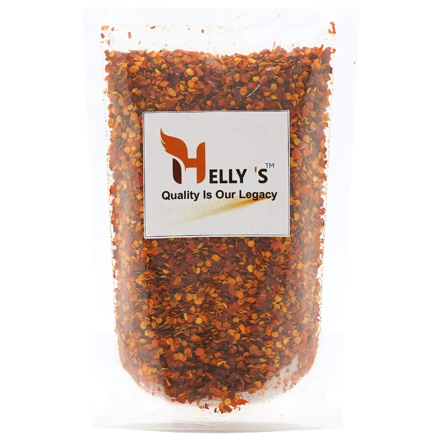 Helly's Helly\'s Red Chilli Flakes Seasoning for Pizza | 400 gm - Zip Lock Pack