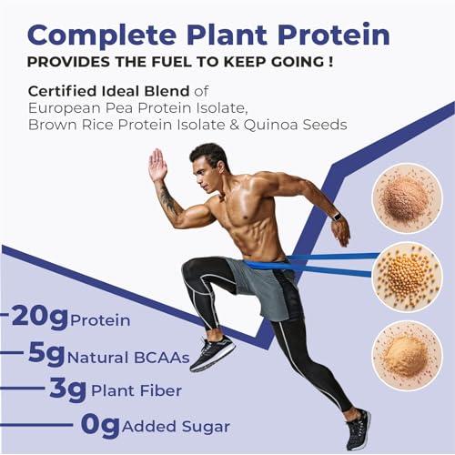 Cureveda Cureveda Pro Plant Protein Powder, Vanilla - Pea & Rice Isolate - No Bloating | Vegan, Preservative Free | Superfoods, Superseeds, Superberries | 20gm Serve | 500gm