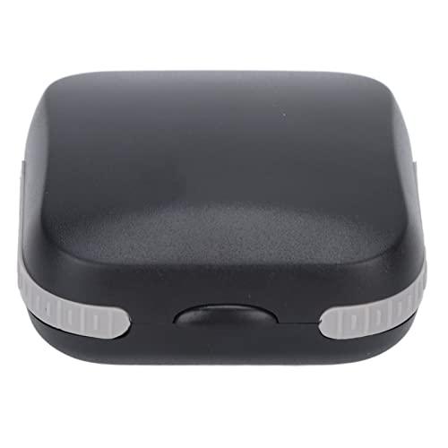 Jimdary CIC Hearing Aid Storage Box, Hearing Aid Case Waterproof Protection Black Impact Resistant for Travel