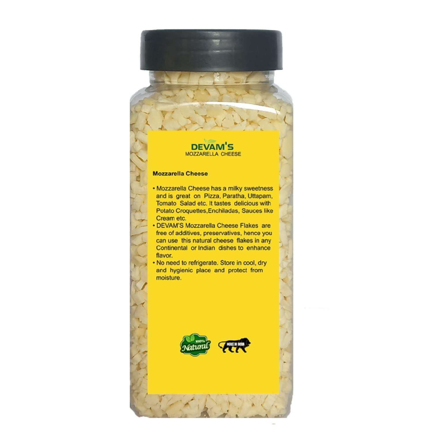 Devam's DEVAM'S Grated Mozzarella Cheese, 150 Grams (Freeze Dried, Natural, Long Shelf Life)