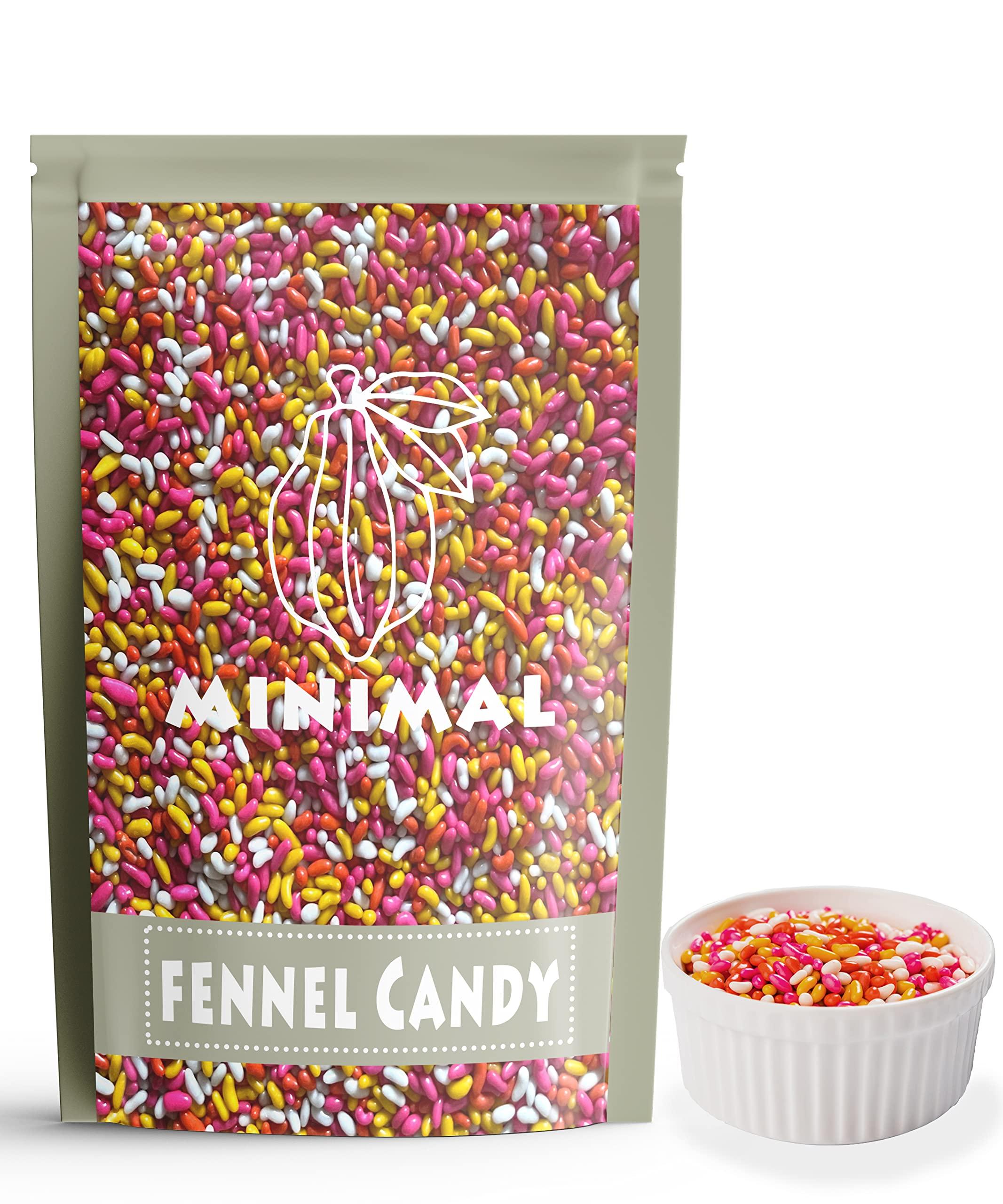 minimal Minimal Sugar Coated Fennel Seeds/Fennel Candy/Sugar Coated Saunf,500g