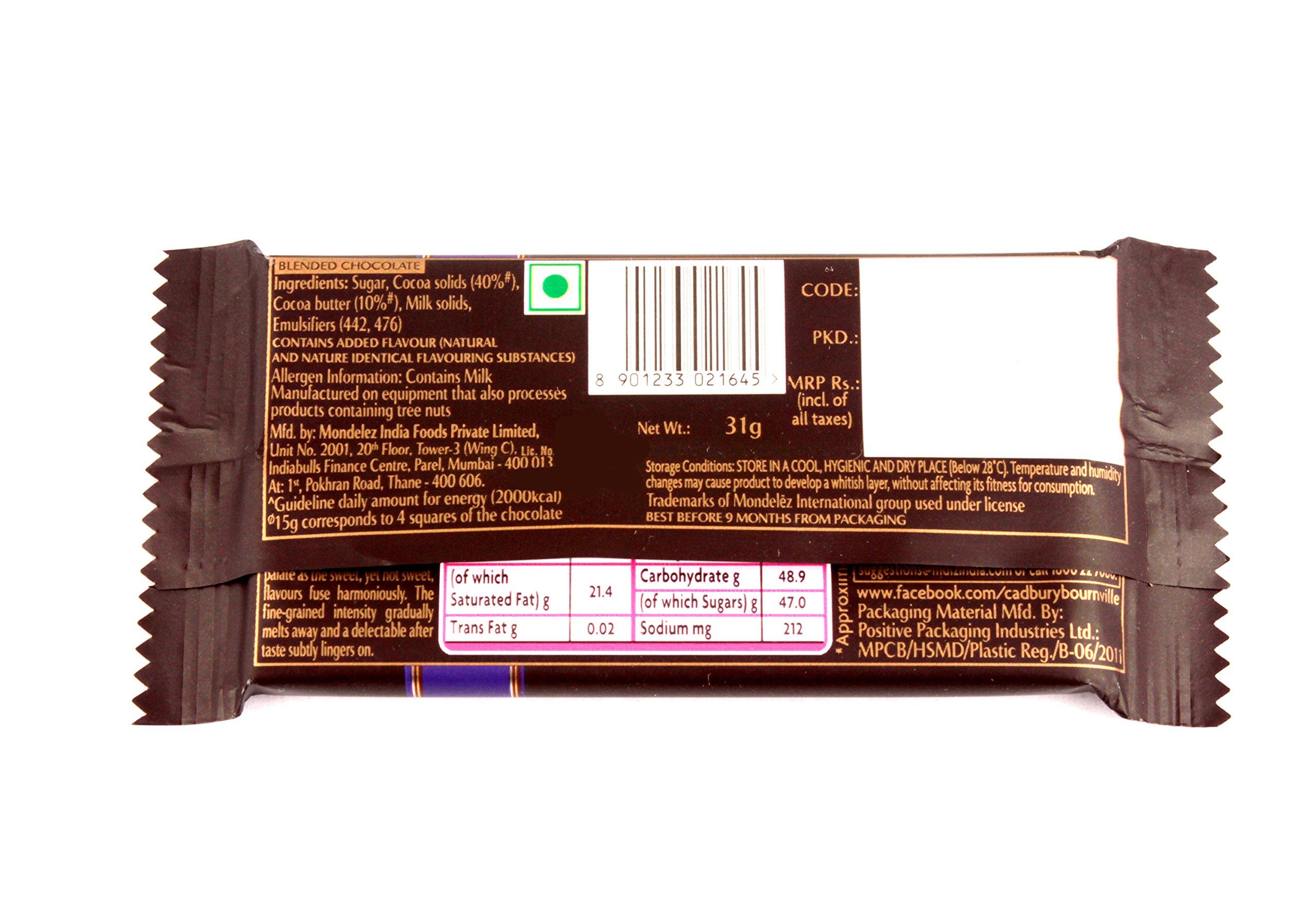 BOURNVILLE Cadbury Bournville Rich Cocoa Dark Chocolate Bar, 31g