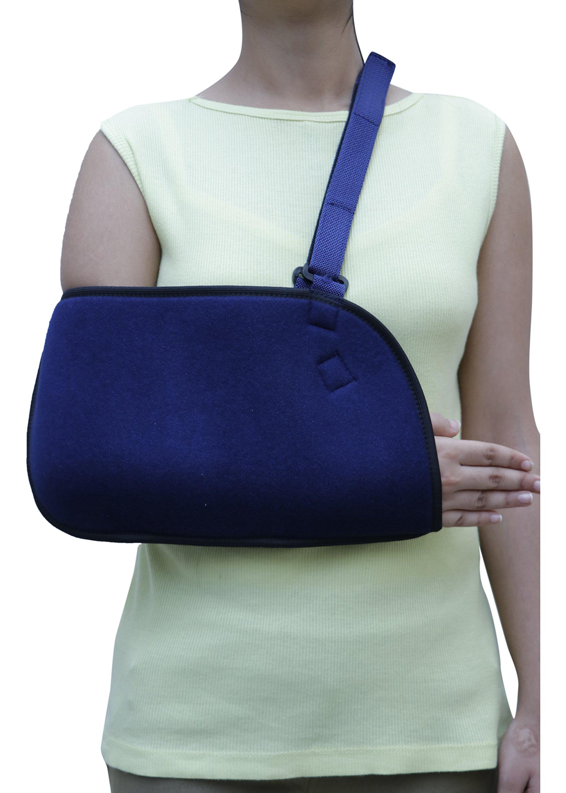 AUKRIS AUKRIS Arm Sling Pouch Foam for arm, shoulder, wrist, hand support - Small, Blue