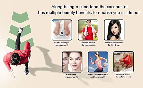 Farm Naturelle Farm Naturelle - 2 Ltr Organic Extra Virgin Cold Pressed Coconut Oil | 100% Pure Organic & Edible Cooking Oil | For Cooking, Help Skin & Hair Health, Oil Pulling (Pet Bottle)