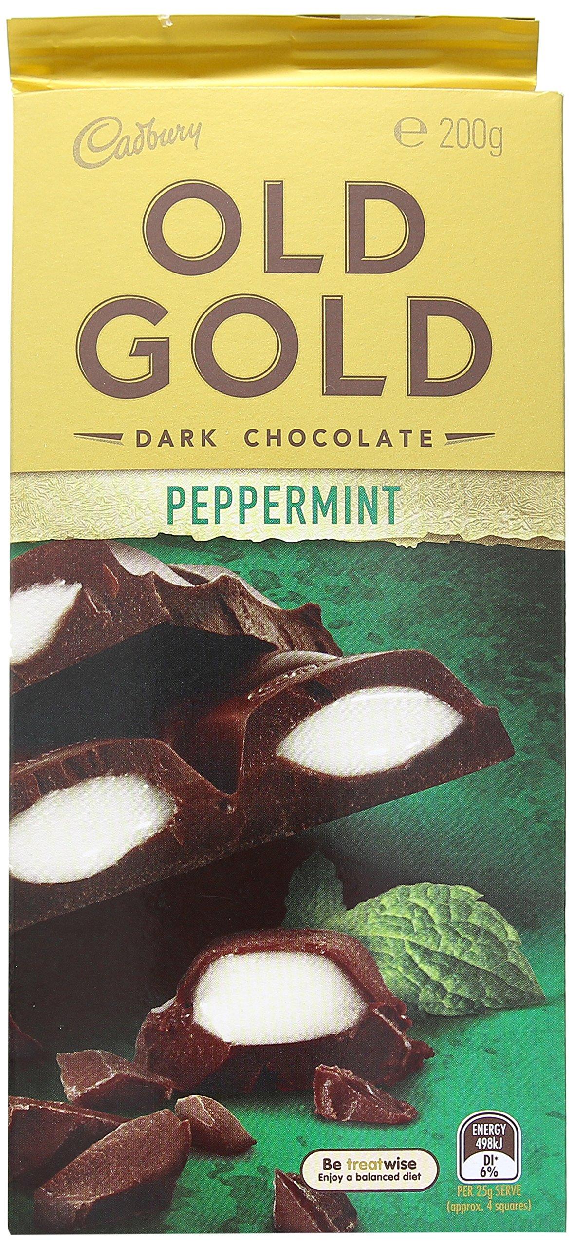 Cadbury Cadbury Old Gold Peppermint Dark Chocolate, 200g