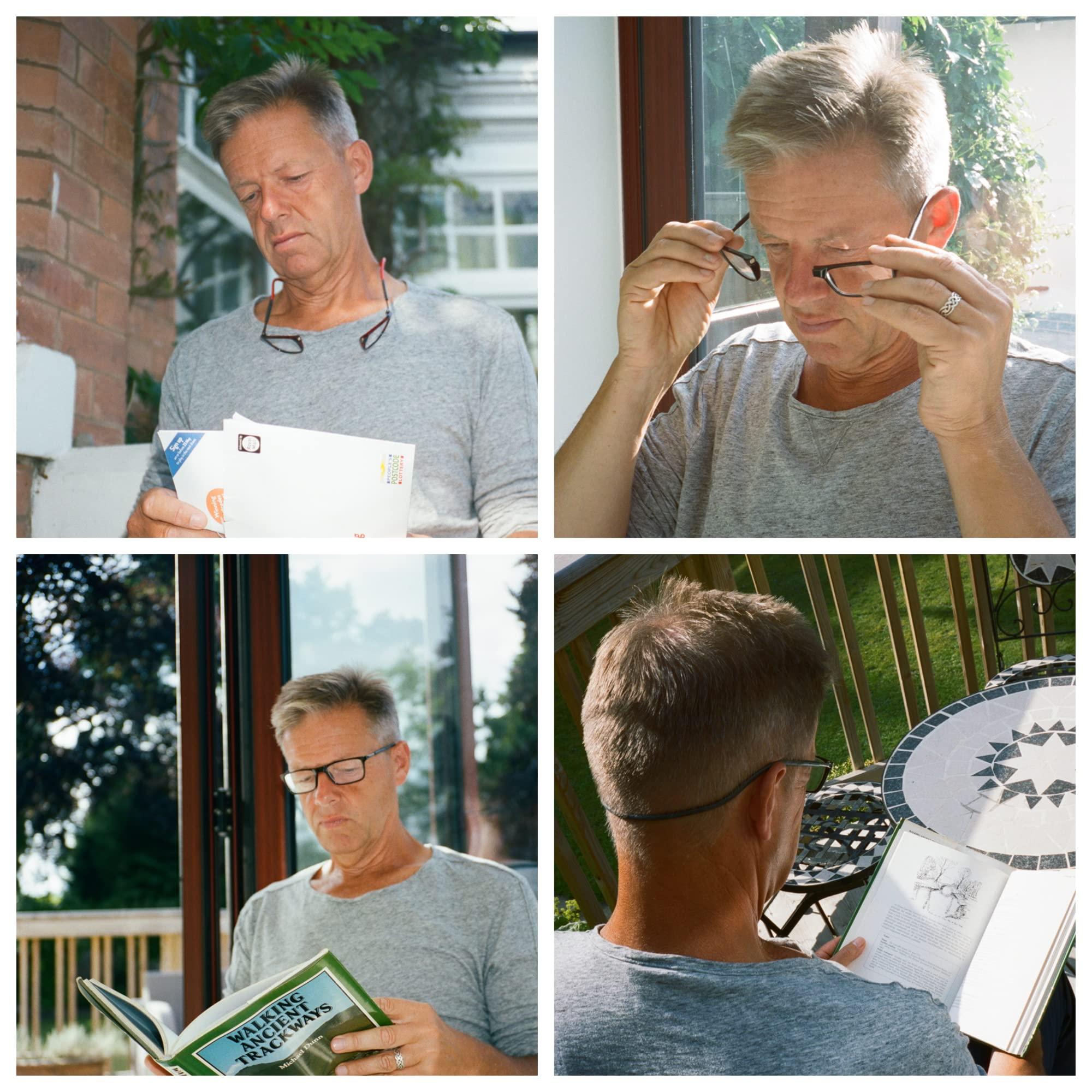 IRYZ IRYZ Unisex Reading Glasses | Magnetic open from front | Adjustable Retainer length | Near vision power +1 +1.25 +1.50 +1.75 +2 +2.25 +2.50 +2.75 +3| Foldable| Free size | For men & women