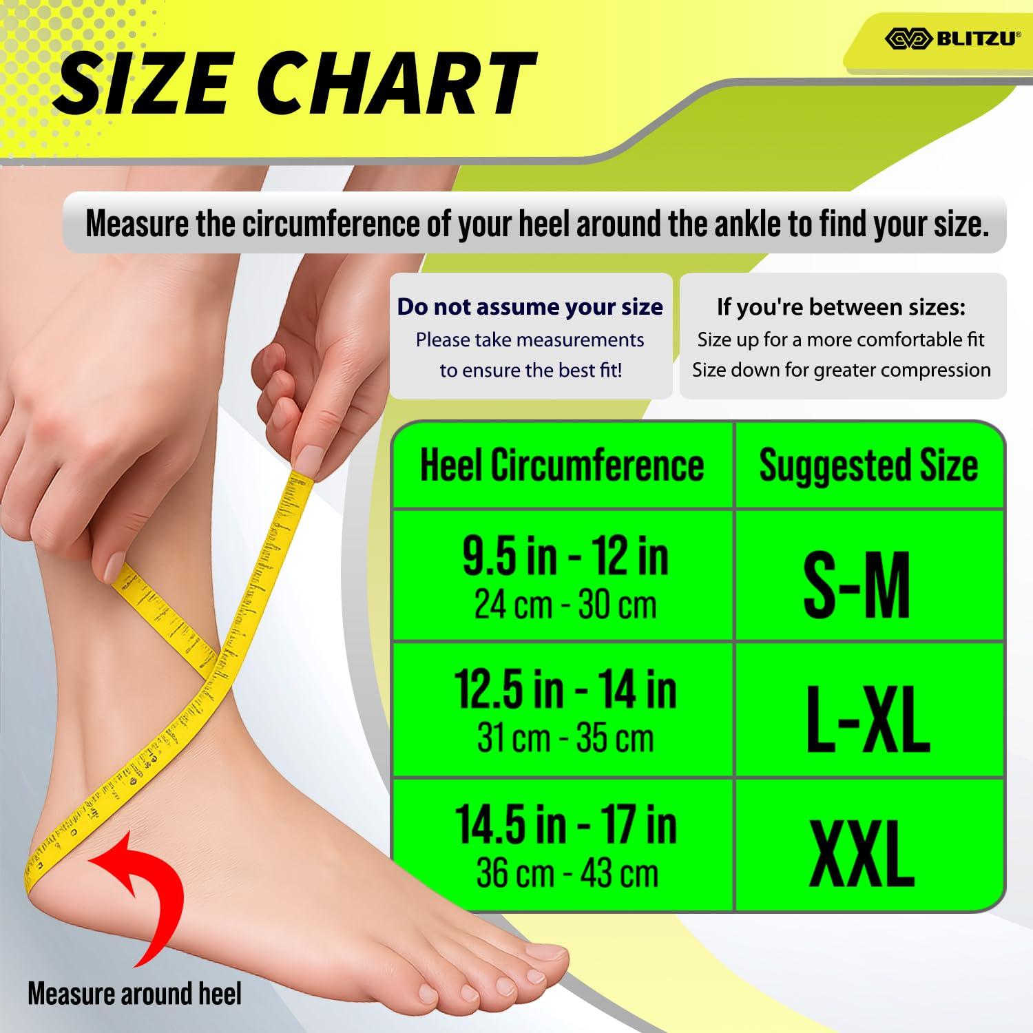 BLITZU Plantar Fasciitis Sock Leg & Foot Supports Planters Faciatias Heel Support Compression Foot Sleeves Toeless Compression Socks Swollen Ankles and Feet Treatment Nano Socks for Women Green S-M