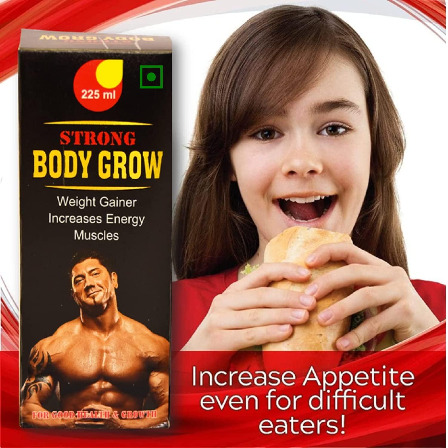 Afflatus Afflatus Herbal Strong Body Grow Tonic || Appetite Booster || Weight Gain & Body Growth Formula- (2 x 225ml)