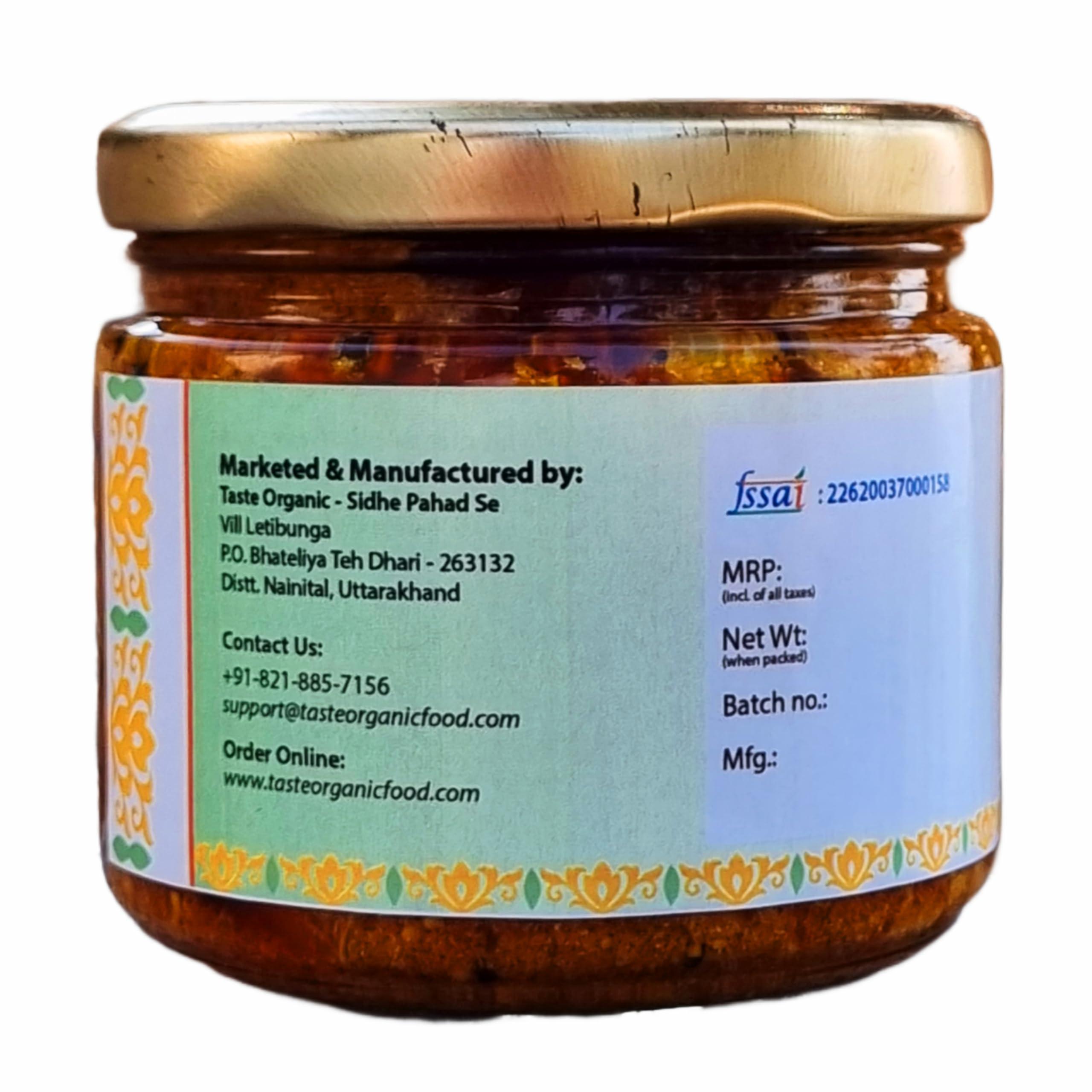 Taste Organic Taste Organic Amla (Gooseberry) Pickle (350 gm), Sidhe Pahad Se