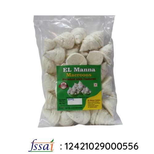 EL Manna Traders Thoothukudi Macroons Enriched with Cashews - EL Manna Macroons 250g Pack (250*1)