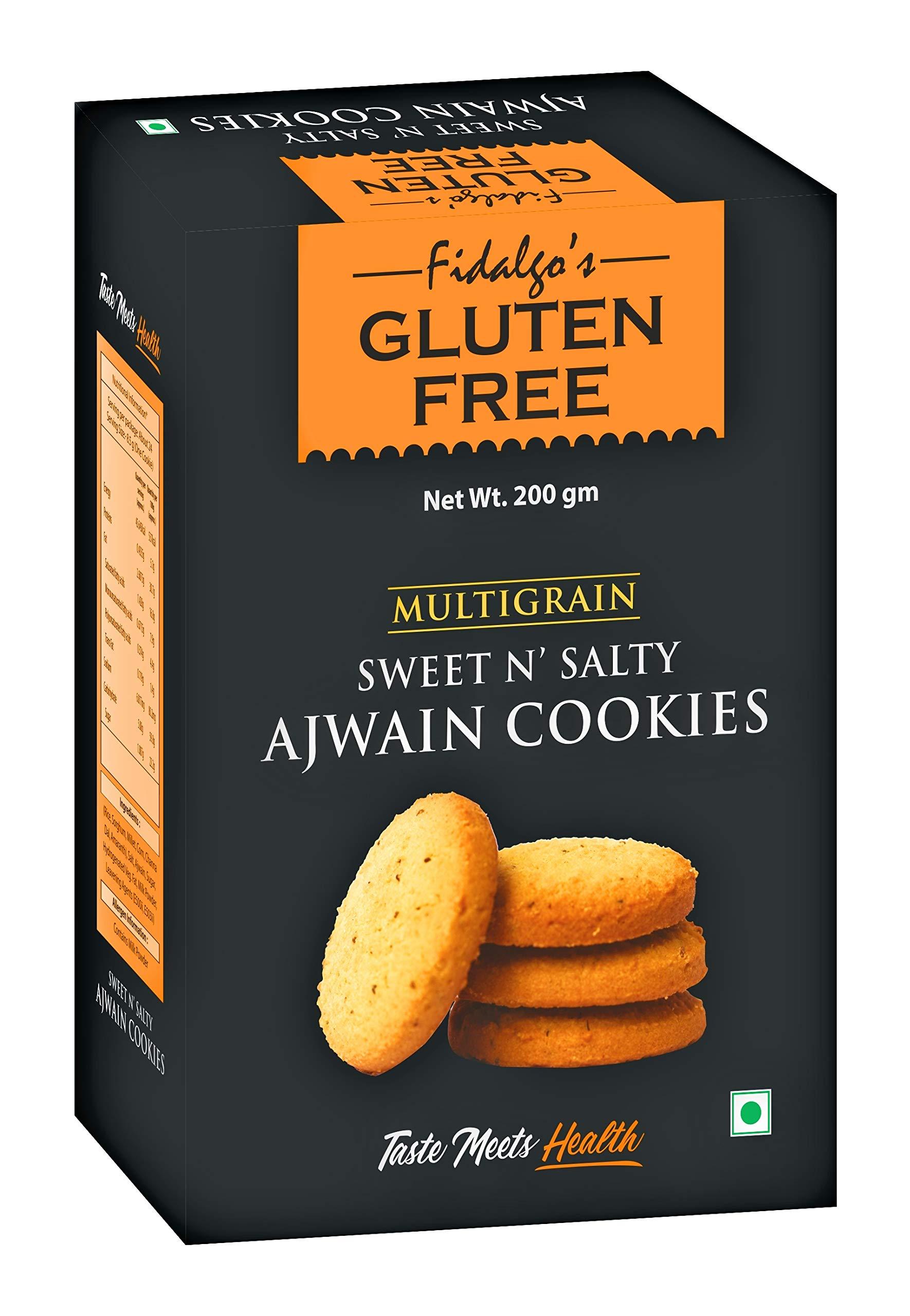 Fidalgo Fidalgo's Gluten Free Multigrain Sweet n' Salty Ajwain Cookies 200g