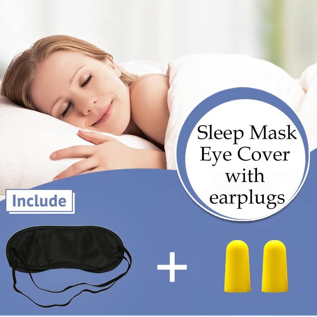 BLE BLE Super Smooth Sleep Mask Eye Cover with earplugs