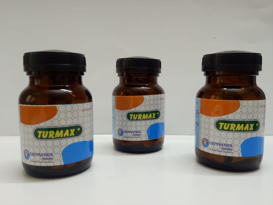 Generic Turmax (Turmeric) Supplements - For Anti Inflammation - Allergies - Sinusitis, Cold & Chronic Inflammations - 30 Tablets