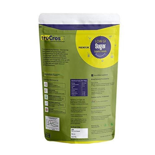 TRUCROSE TruCrose Diabetic Friendly Natural Herbal Cane Sugar ( Substitute for Ordinary Sugars & Artificial Sweeteners) - Low Glycemic Index (GI) - 500Grams