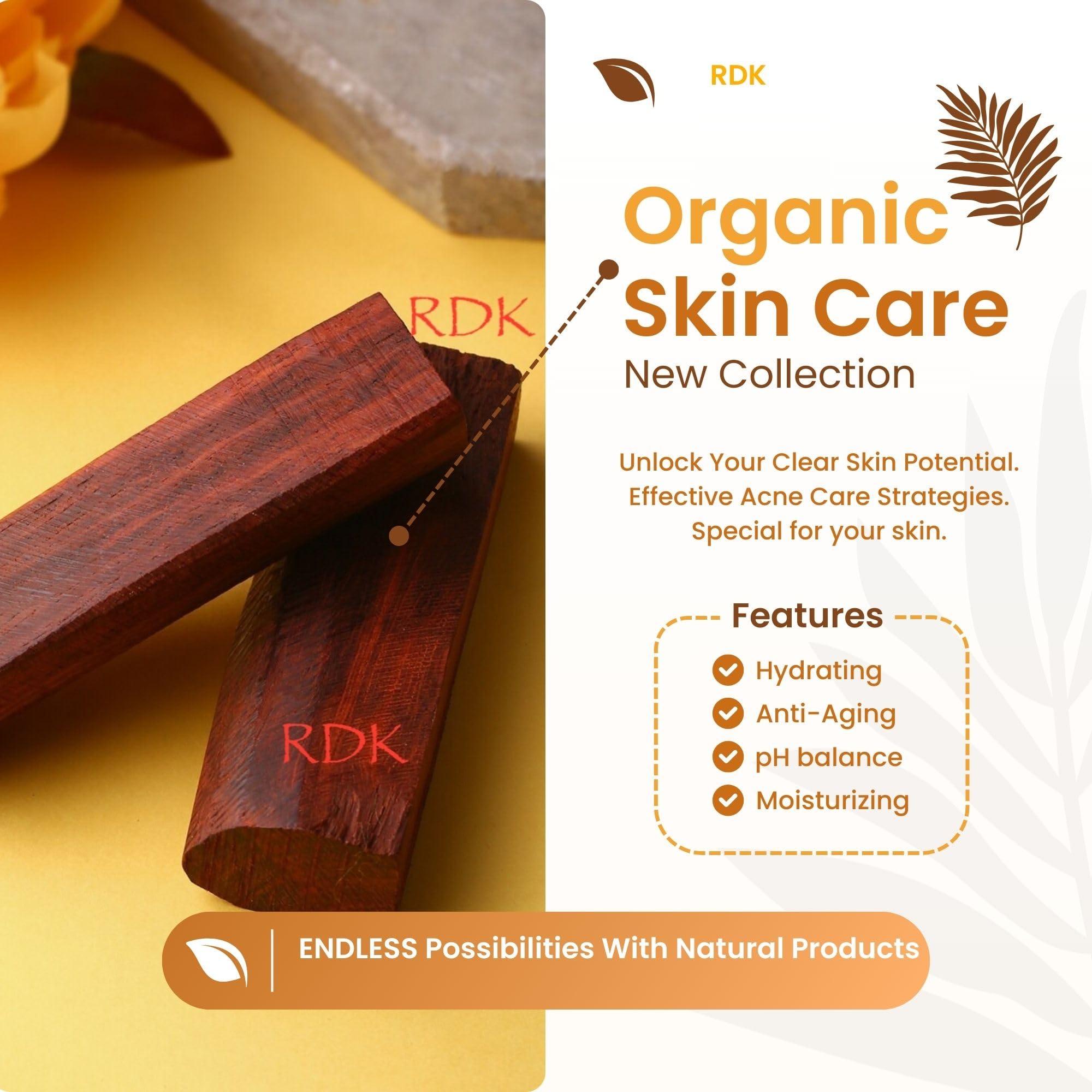 RDK RDK Pure Quality Red Sandalwood Stick Natural Lal Chandan Wood for Religious Usage and Healing Purpose 20-30 Grams (Pack of 3)