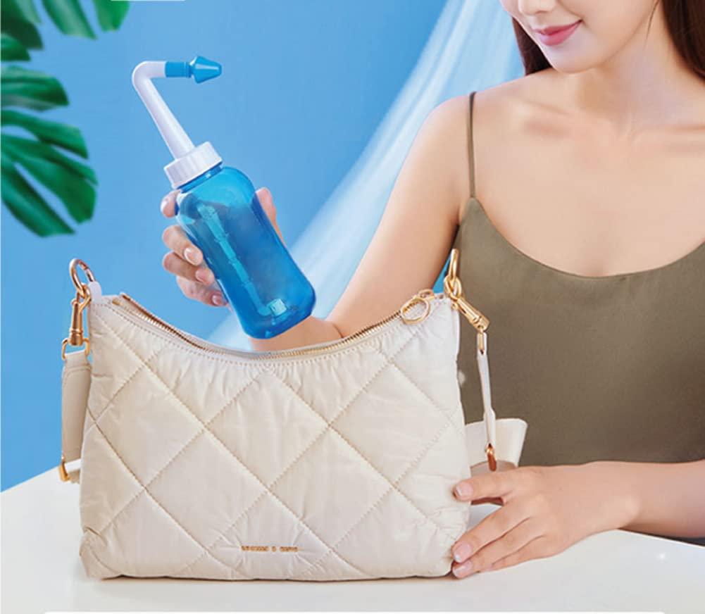 BowieMall BowieMall Neti Pot 500 ML Sinus Rinse Bottle Nose Wash Cleaner Pressure Rinse Nasal Irrigation for Adult & Kid BPA Free