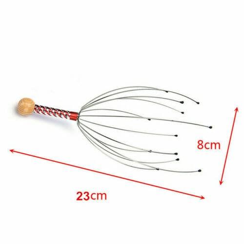 Massive Reckon Massive Reckon® Head massager Scalp Scratcher 12 Finger Body Relaxing Hair Massage Hand Scalp Massager Hand Held Scalp for Pain Relief and Hair Growth Neck Manual Massager
