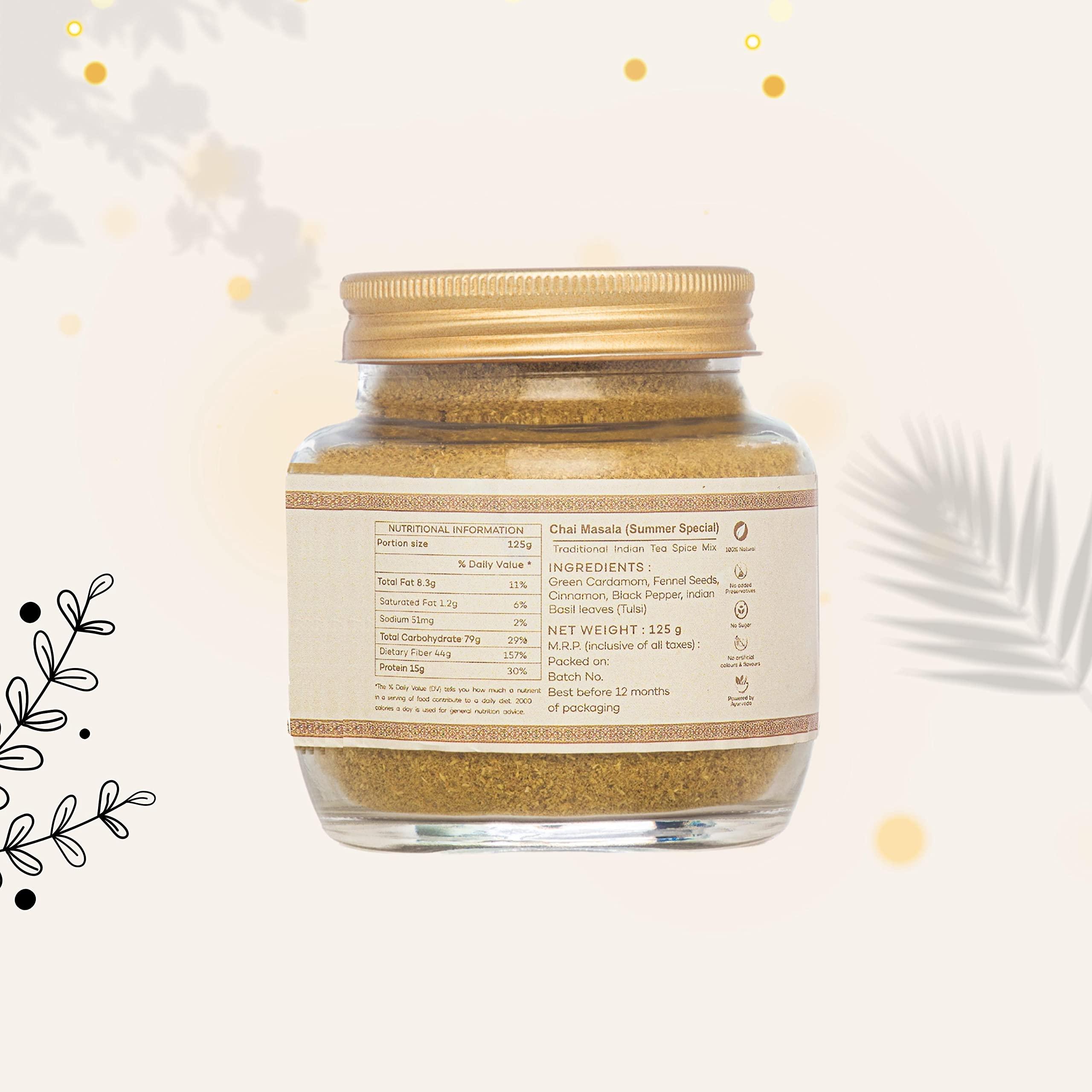 Tea Tops India Tea Tops India Chai Masala | Traditional Indian Tea Spice Mix I Handcrafted Luxury Range I Artisanal Spice Blend I Finest hand-picked spices I125 grams