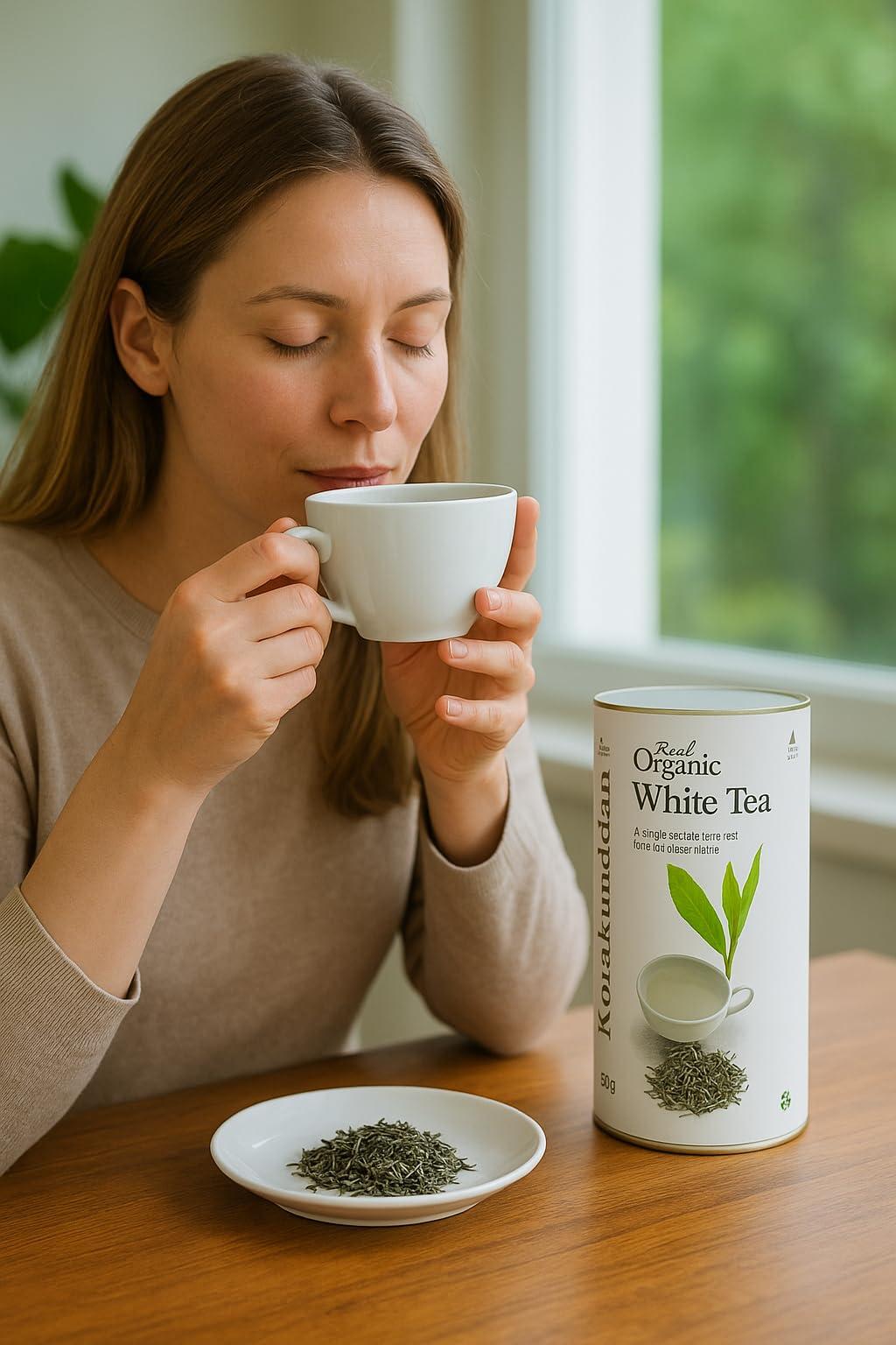 The United Nilgiri Tea Estates co.ltd KORAKUNDAH Real Organic White Tea | 50 g | Pack of 2 |Total 100g| A Single Estate Rare Tea with delicate flavour