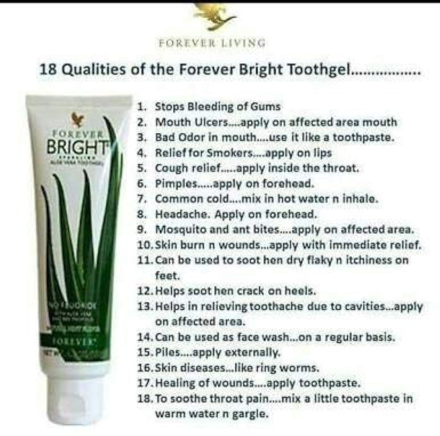 Forever Living Forever Living Products Bright Toothgel, Brightening,Clean,Dental Care, Pack Of 1