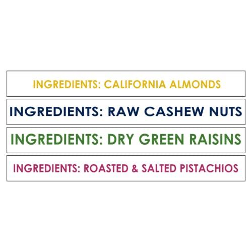 Yum Yum YUM YUM Premium Daily Needs Fresh and Healthy Dry Fruits Combo Pack 1Kg (Almonds 250g, Cashews 250g, Pistachios 250g & Kishmish Raisins 250g) Jar Each