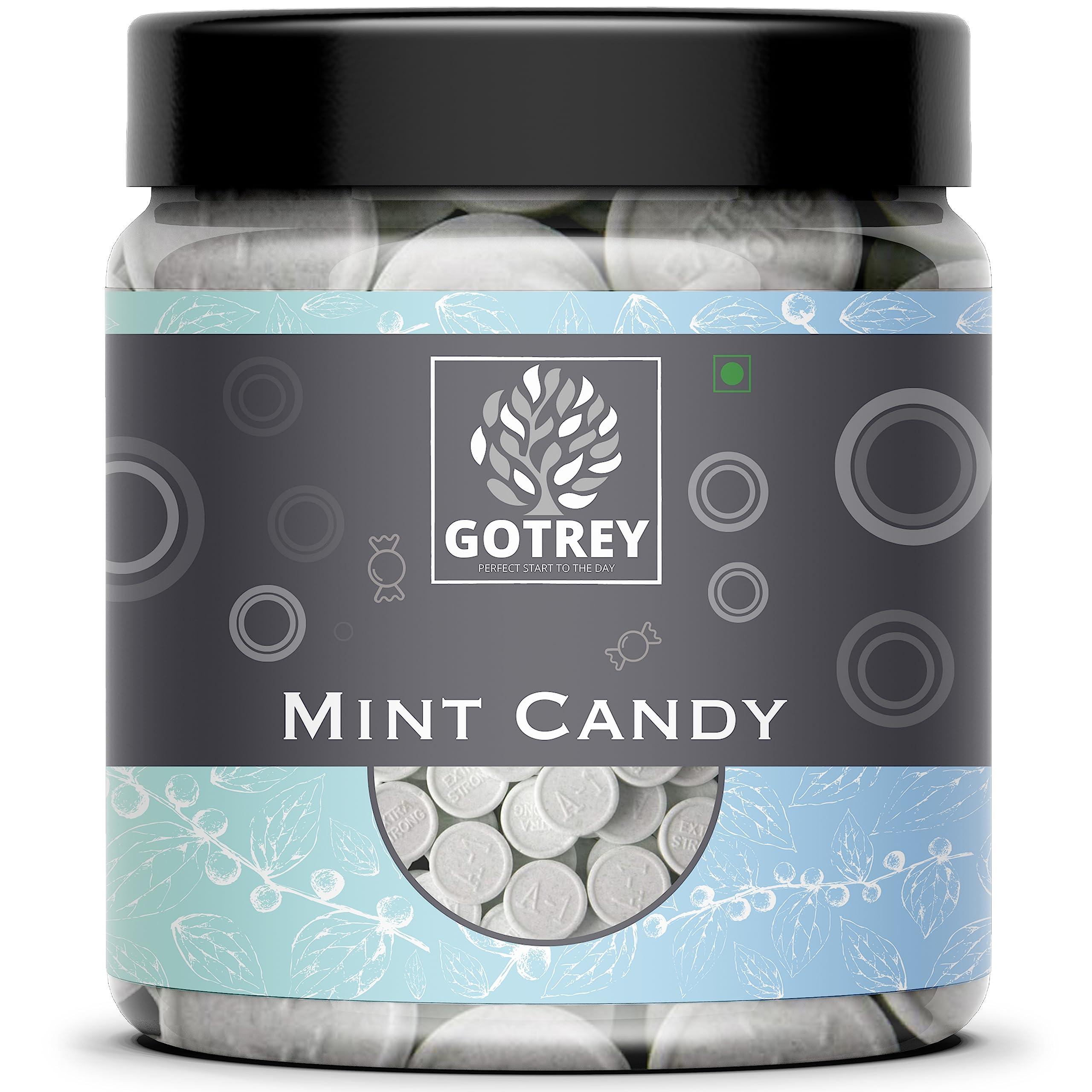 GOTREY GOTREY Mint Flavour Candy 500 gm Tasty Mouth Freshener After-Meal Digestive Sweet Hard Mint Goli for Kids and Adults (Pack of 1)