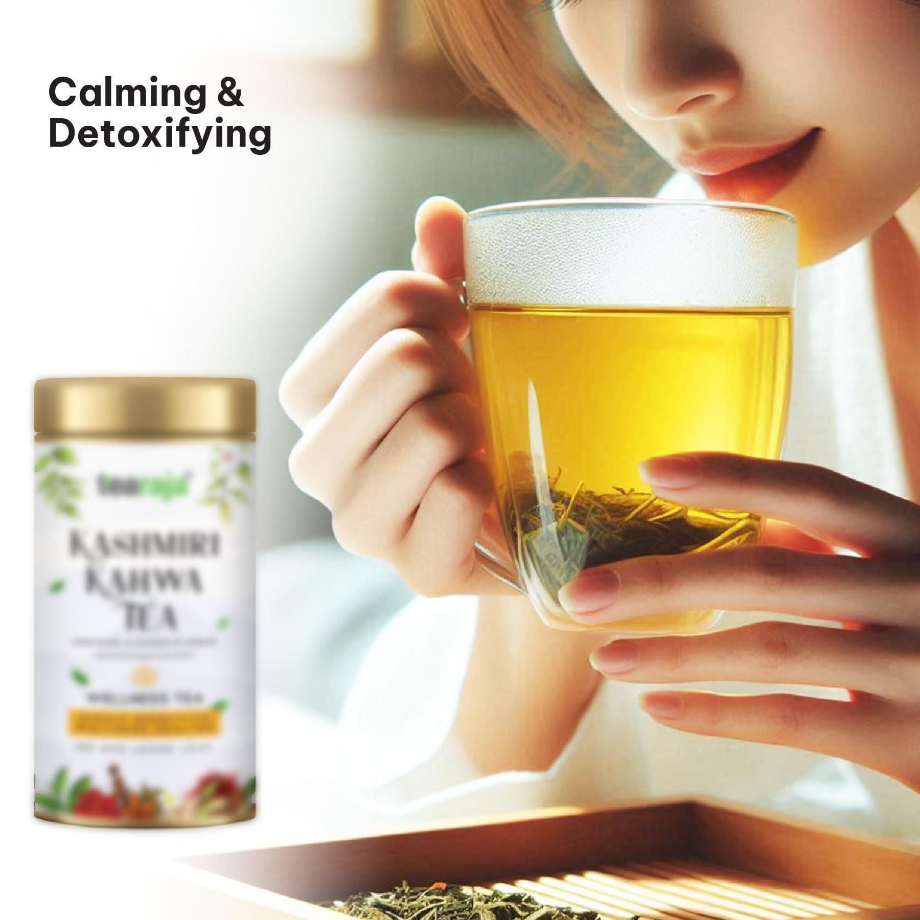 TeaRaja Tearaja Kashmiri Kahwa Green Tea, 100g