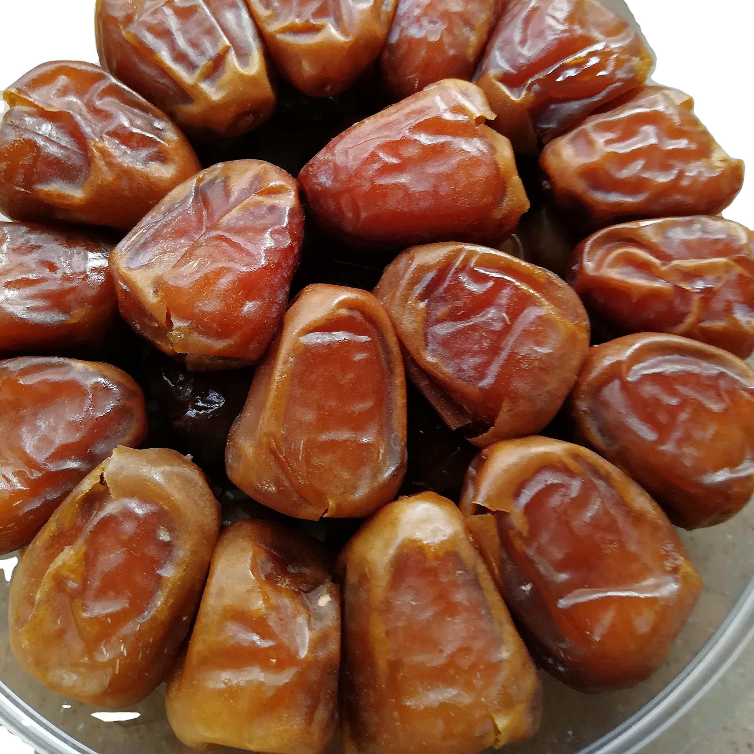 AWFAAKI AWFAAKI Sukkari Dates Soft | Sukkary Dates Soft | Sukari Dates | Sukary Dates | Sukkari Rutab | Saudi Arabia (1 Kg) - Previously Frozen