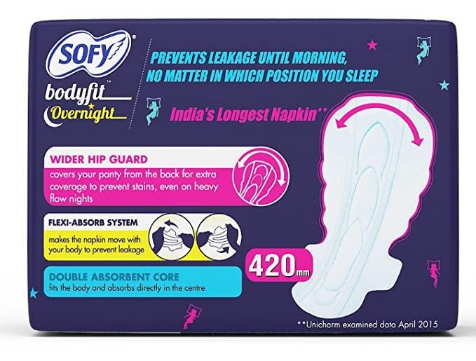 Sofy SOFi Overnight Xxxl Pack Of Four Sanitary Pad (Pack Of 4, 3 Pads Each)