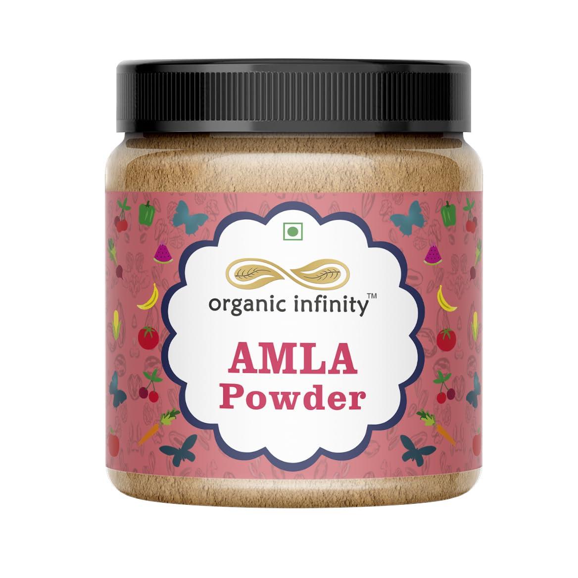 organic infinity Organic Infinity Amla Powder (Phyllanthus Emblica/Indian Gooseberry) (Primium) - 500 GM X 2 = 1 KG by Organic Infinity
