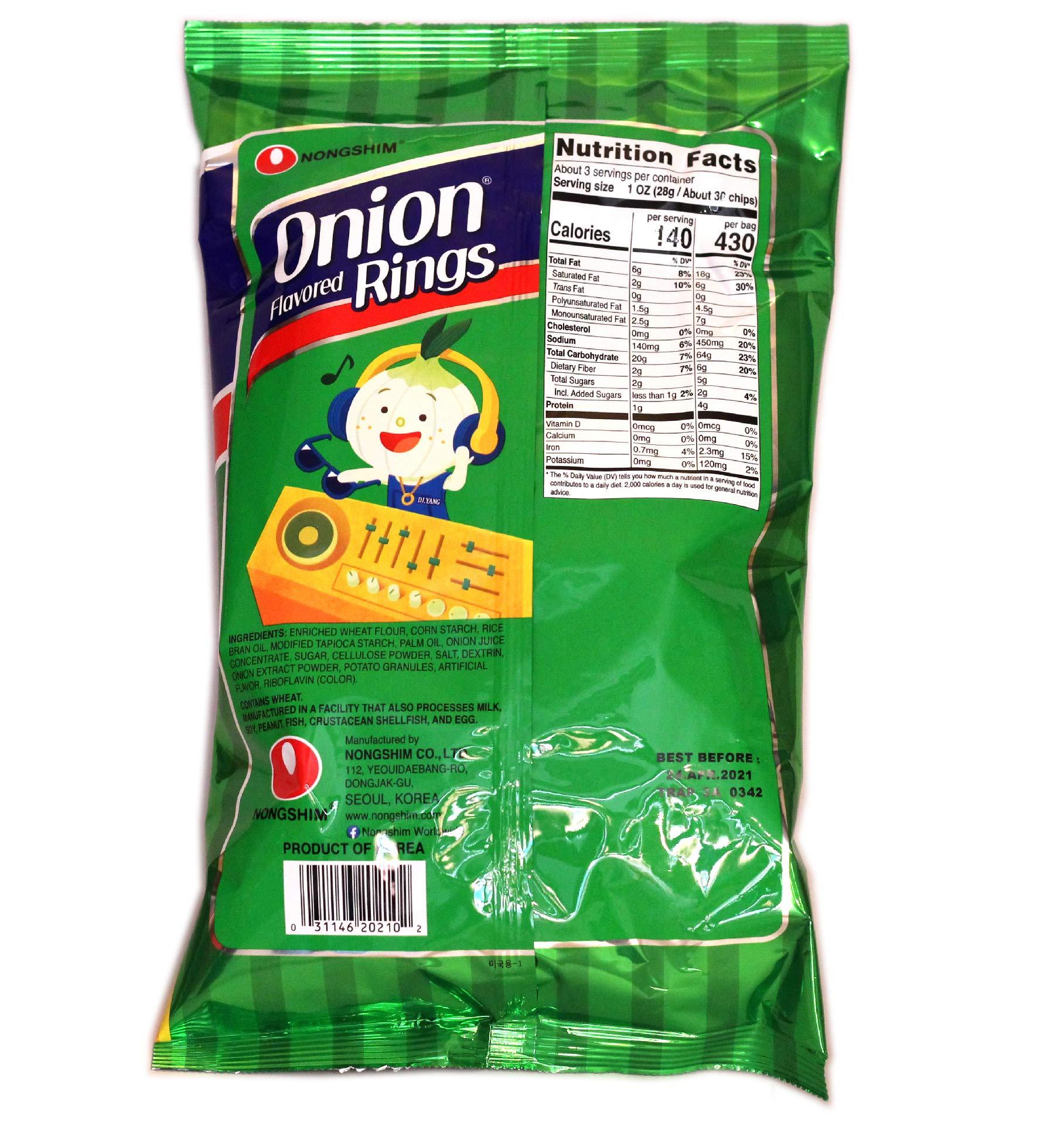 Nongshim Nong Shim Onion Rings | Made in Korea | 3.17 ounces