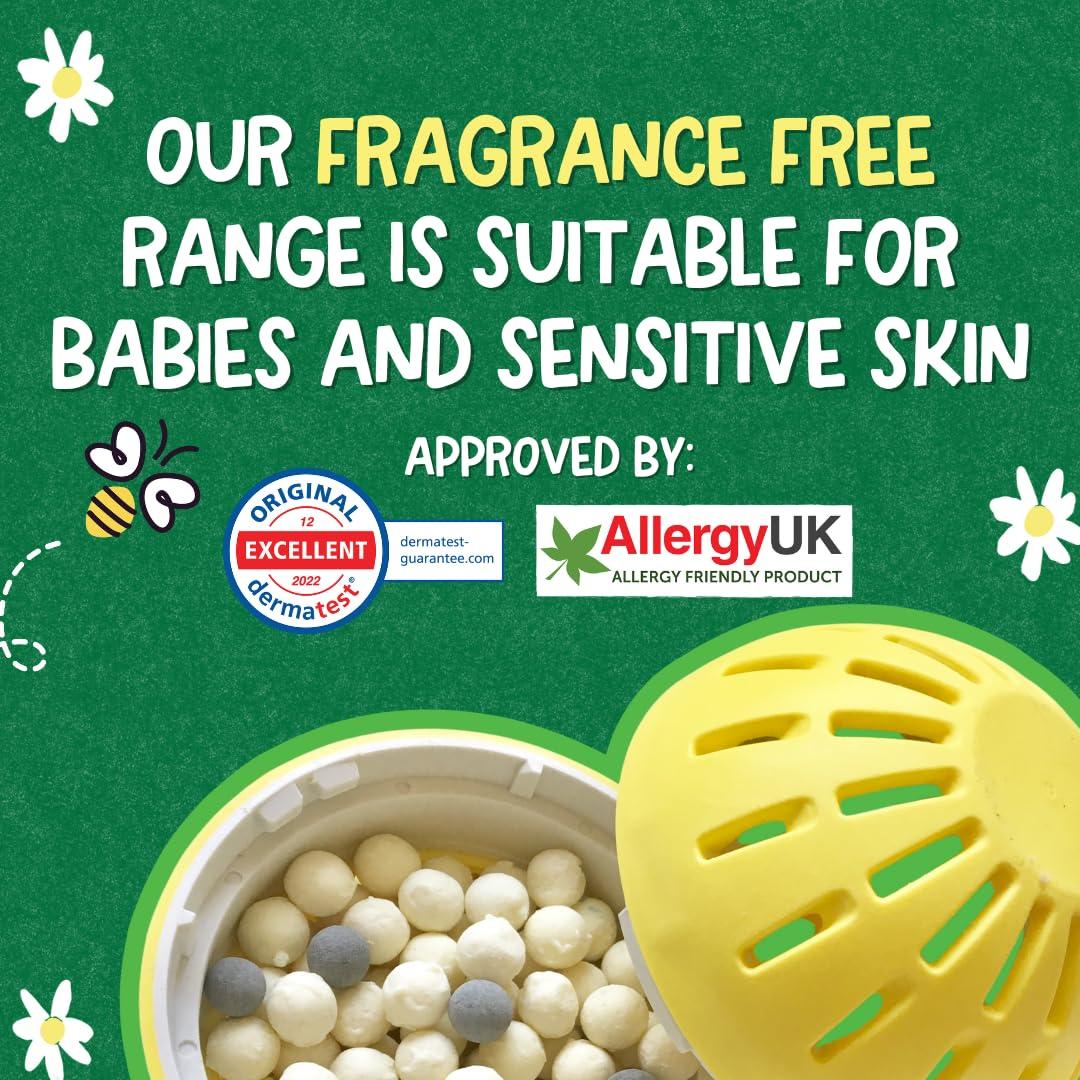 Ecoegg Ecoegg Laundry Egg | Detergent & Fabric Conditioner Replacement | Non bio, no enzymes, phosphates, bleach | Sensitive Skin | Orange Blossom 70 Washes (Fragrance Free)