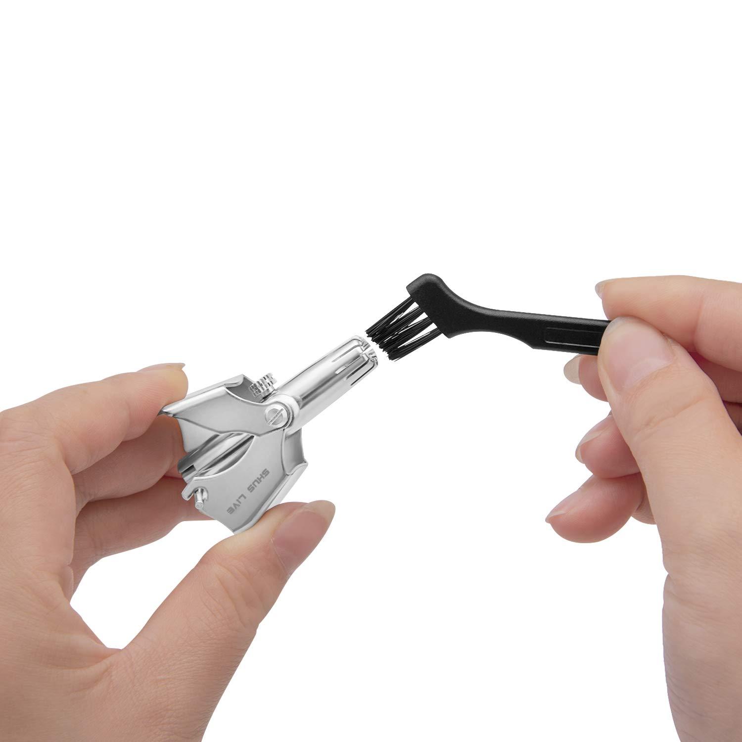 PANASON PANASON Manual Nose Hair Trimmer & Ear Hair Trimmer, Shus Live Stainless Steel Manual Nose Hair Remover For Men And Women, Easy Cleansing And Easy To Carry, Sh20-N1