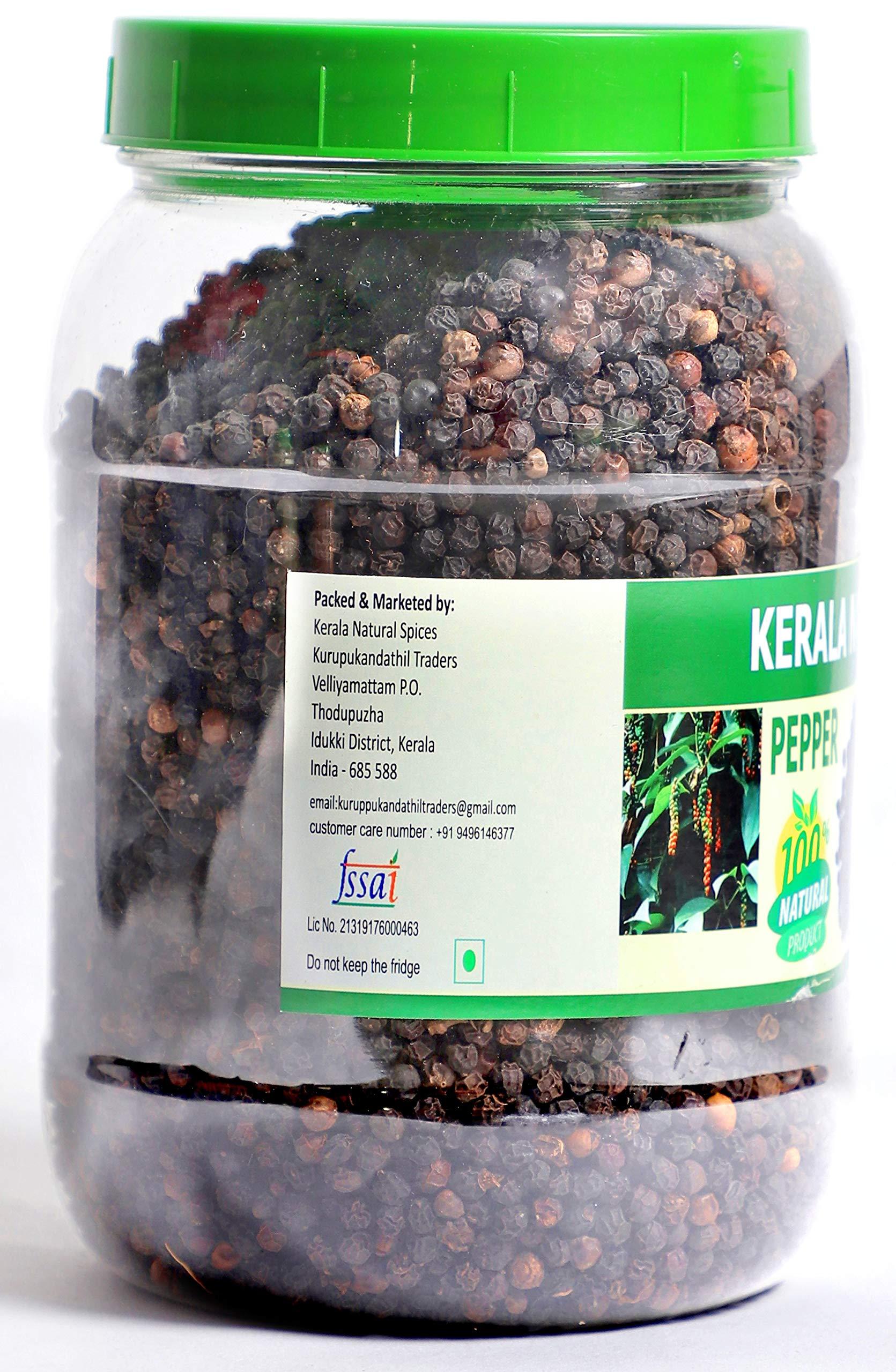 Kuruppukandathil Traders Kerala Natural Spices Natural Black Pepper/ Kali Mirch-2kg