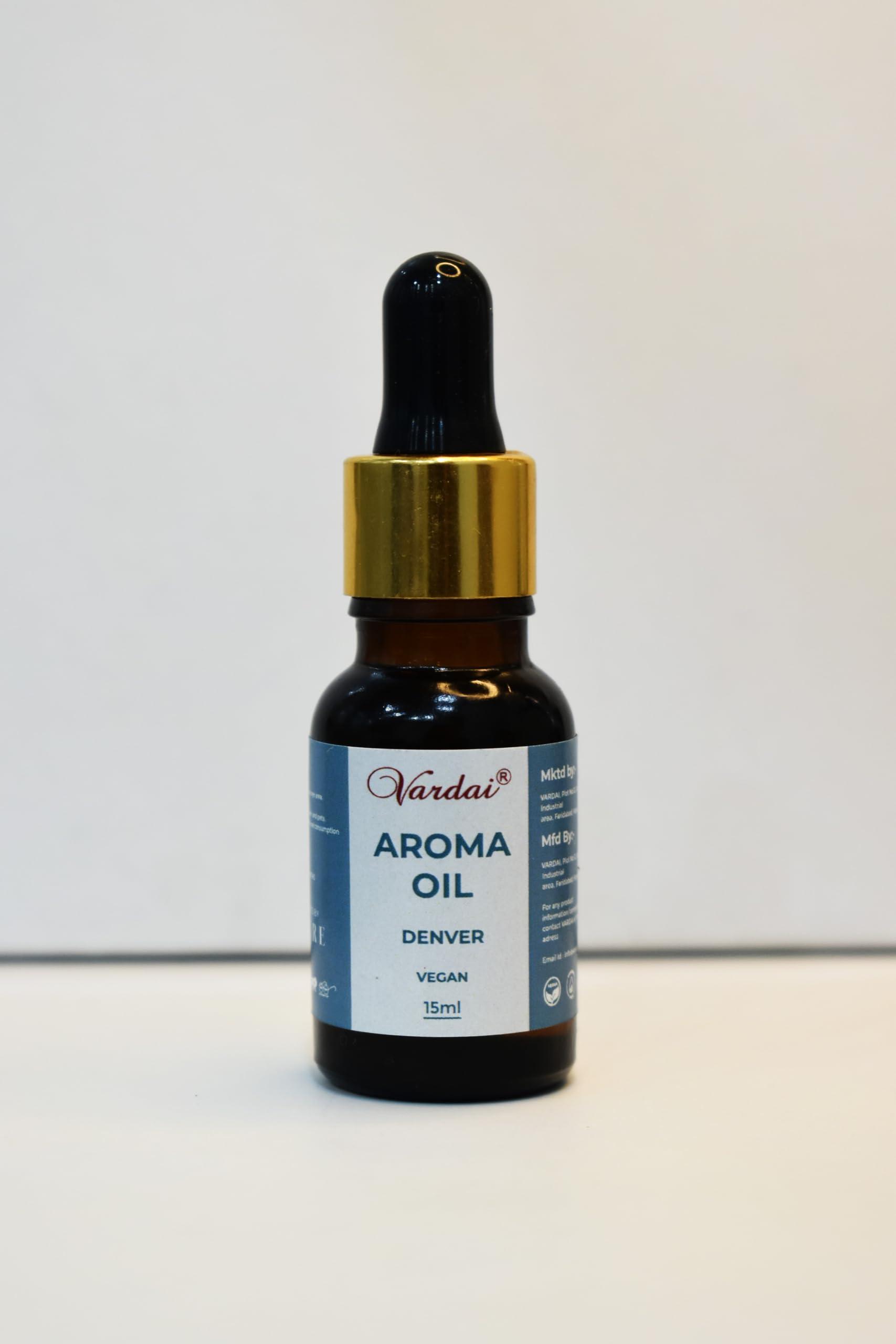 VARDAI VARDAI Denver Aroma oil Diffuser oil for Aromatherapy, Yoga, Promote Relaxation, Stress Relief & Creating a Calming and Inviting Atmosphere - 15ml