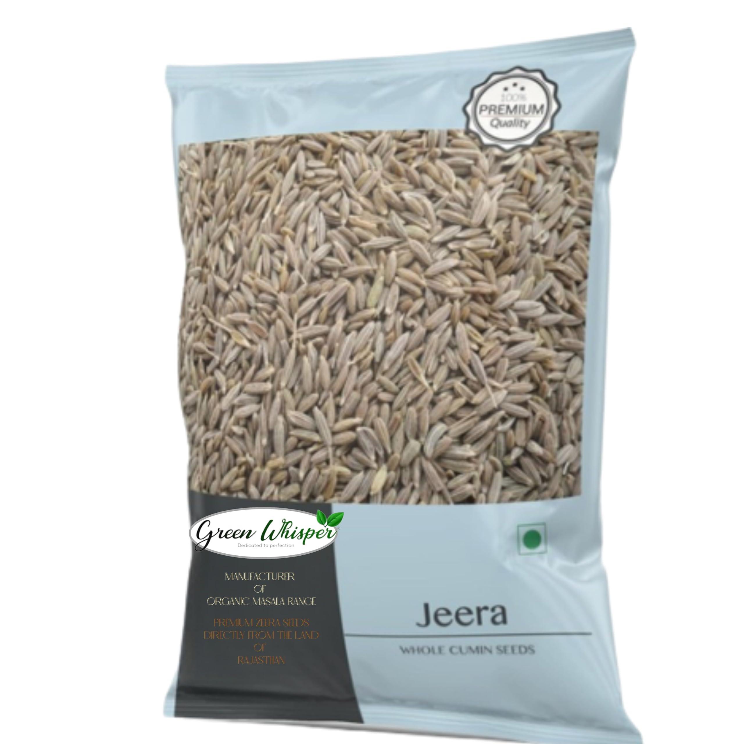 Green whisper Green whisper Fresh & Natural Jeera | Whole Cumin Seeds | Whole Indian Spice | Safaid jeera - 100 gm