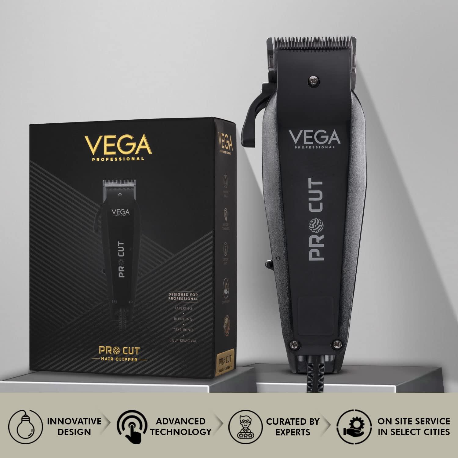 VEGA PROFESSIONAL VEGA PROFESSIONAL Pro Cut Hair Clipper, (VPVHC-03) - Black