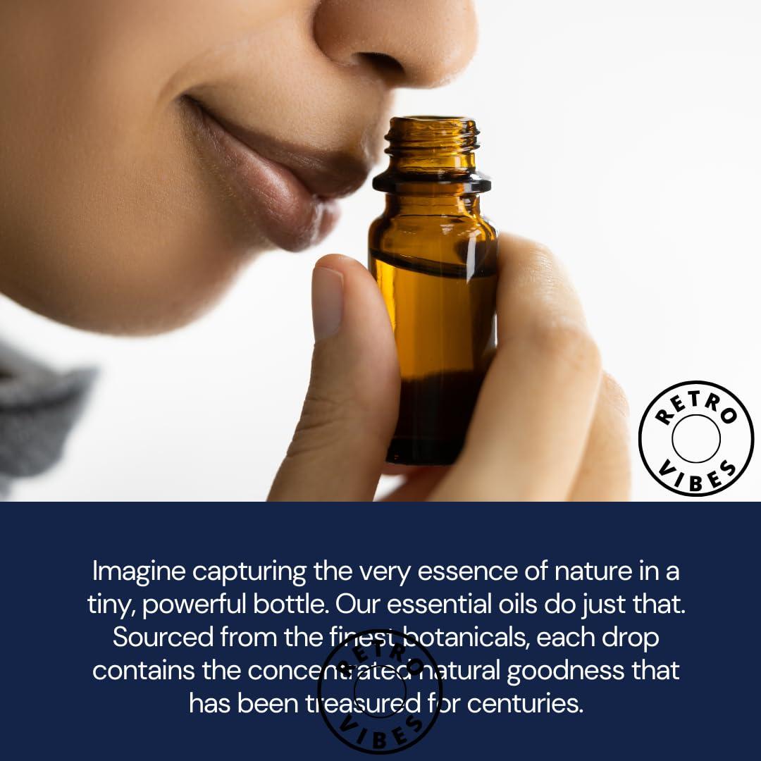 Color Zebra Retro Vibes Jasmine & Lavender Essential Oil Combo | Calming, Soothing & Romantic Aromas for Diffuser, Relaxation & Emotional Wellness | Ideal for Stress Relief & Home Fragrance | 100ml Each