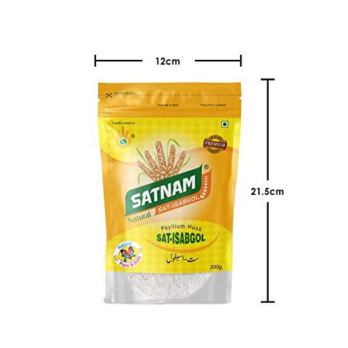 SATNAM SATNAM Sat-Isabgol Psyllium Husk 200g Zip Pouch