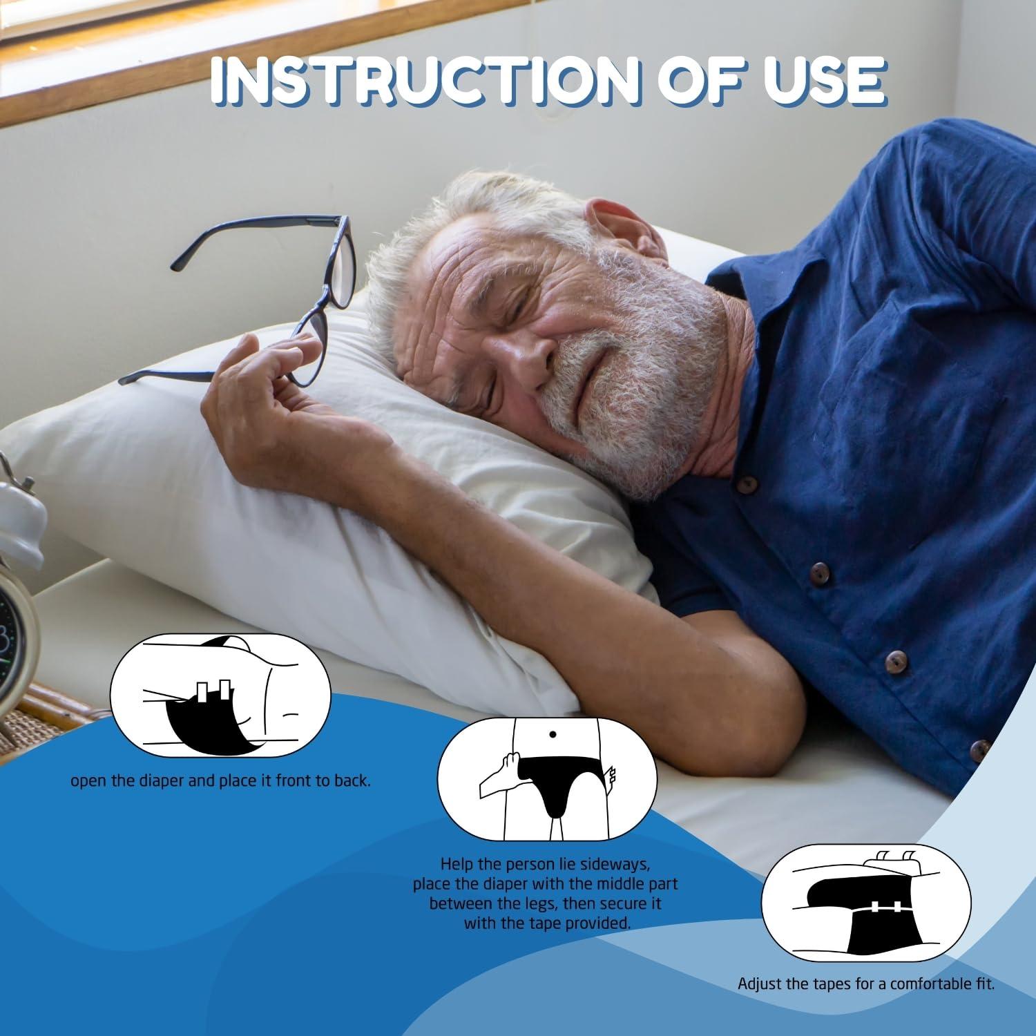 lyfcare Lyfcare Open Tape Adult Diaper Extra Large (XL) - 20 Units (Pack of 2) | Unisex Diapers Open Tape Style | Waist (127-167 cm) | Wetness Indicator, Super absorb, 360 Protection & 0% Leakage - Unisex