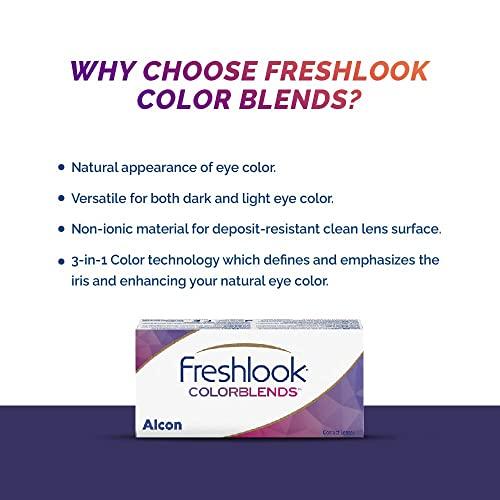 ALCON Alcon Freshlook Colorblends - Monthly Color Contact Lenses (-02.00, Amethyst, Pack of 2)