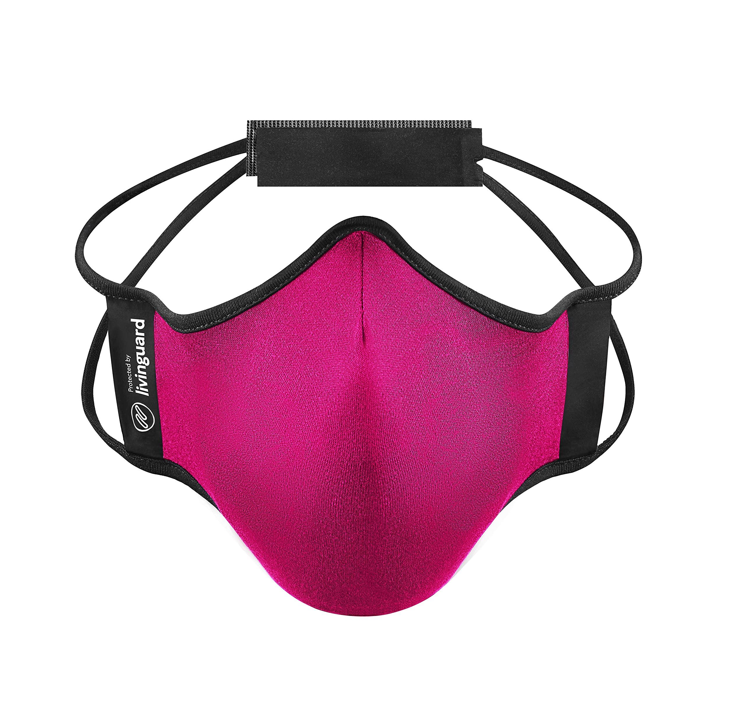 Livinguard Livinguard Fitness Single Layer Washable & Resuable Microfiber Cloth Face Mask With Anti Microbial Properties (Unbeatable Breathability & Ultra Comfort ) for Unisex (Pack of 1)