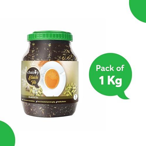 CHAIZUP Chaizup Premium Elaichi Loose Leaves Tea 1Kg, Ctc Cardamom Flavored Indian Tea, Rich And Strong Ctc Tea