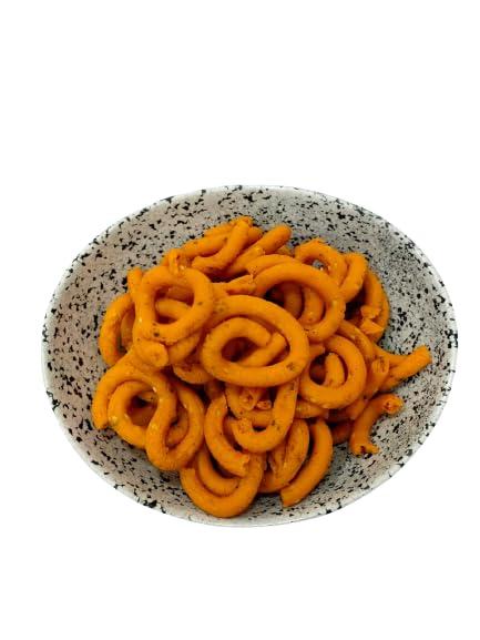 Generic Sri Srinivasa Foods Chekodi Hand Made Chegodilu Delicious Snack 250 Grams/Pack of 1