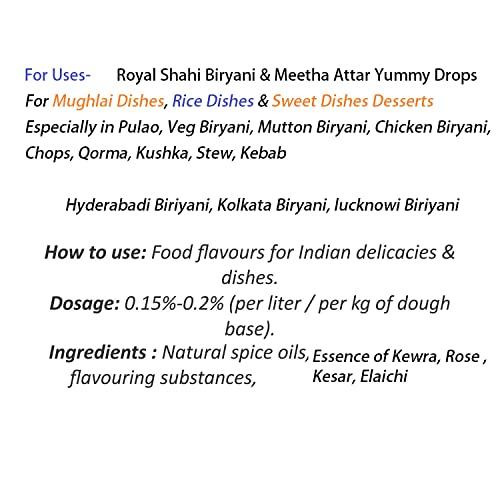 Dr. Axez Dr. Axez Mughlai Biryani Attar Essence for Rice Dishes, Pulao, Mutton -Chicken Biryani (15 ML)