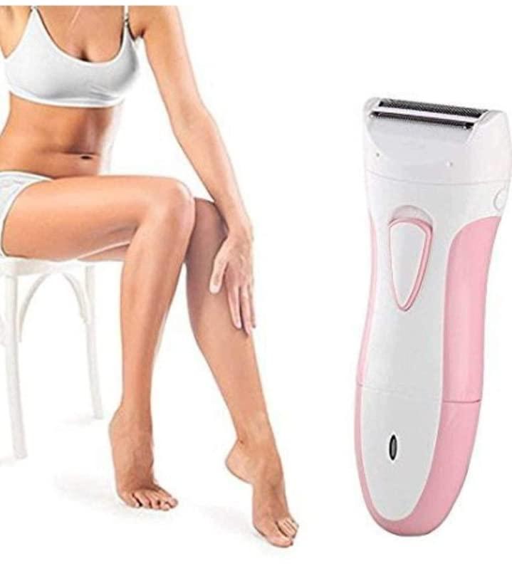 Razor Painless Electric Razor for Women, 2 in 1 Womens Shaver for Pubic Hair Wet & Dry Bikini Trimmer for Legs Underarms and Bikini Line Painless Lady Hair Removal with Comb Attachment (Pink) pack of 1