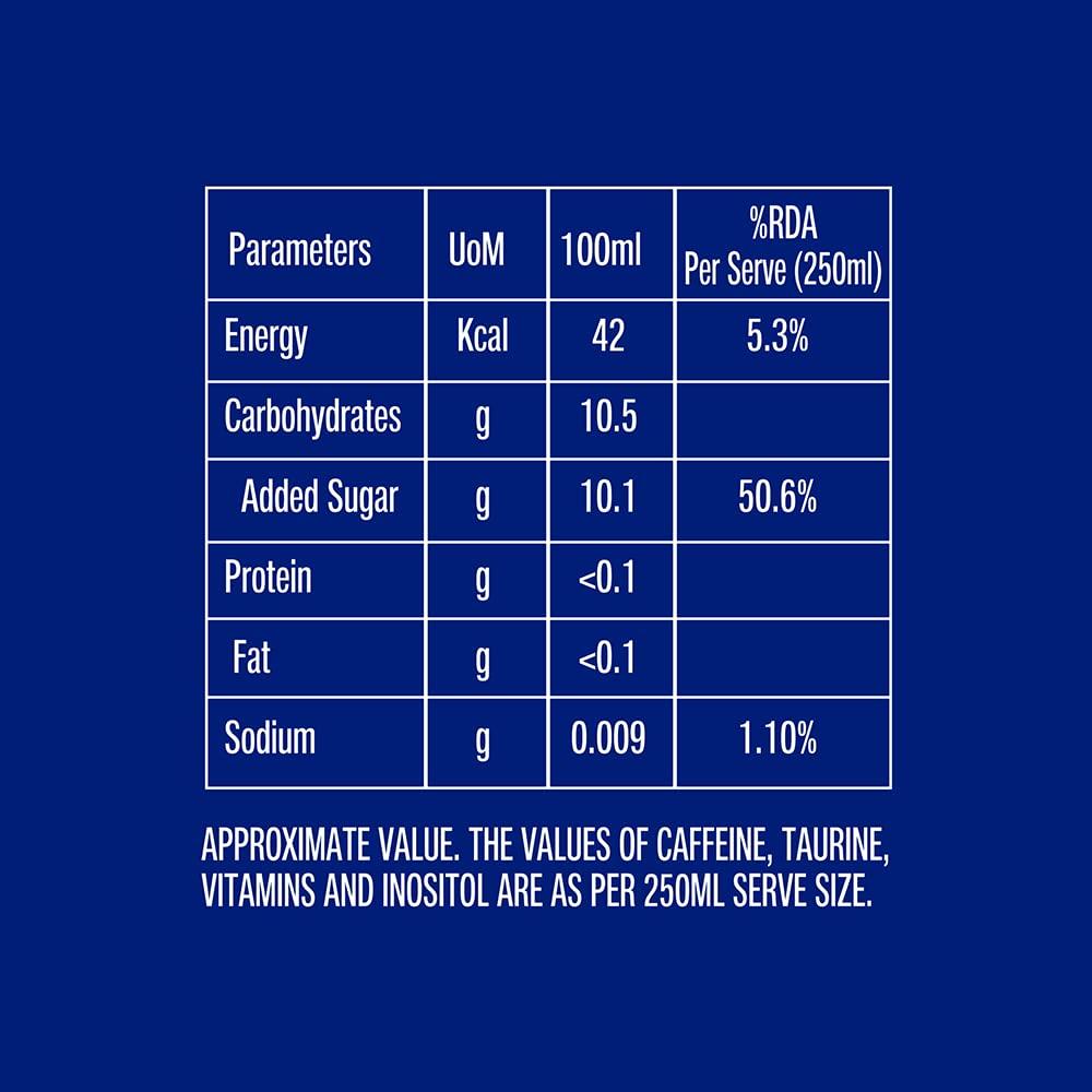 Budweiser Budweiser Hurricane Energy Drink 250Ml Pack of 24