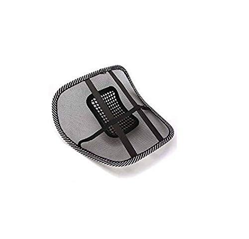 AHCS Acupressure Mesh Ventilation Back Rest with Lumbar Support (Pack of 2, Black)